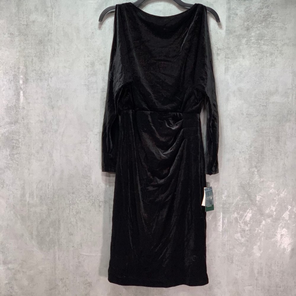 Lauren Ralph Lauren Black Split Dolman Sleeve Bodi - Picture 9 of 15